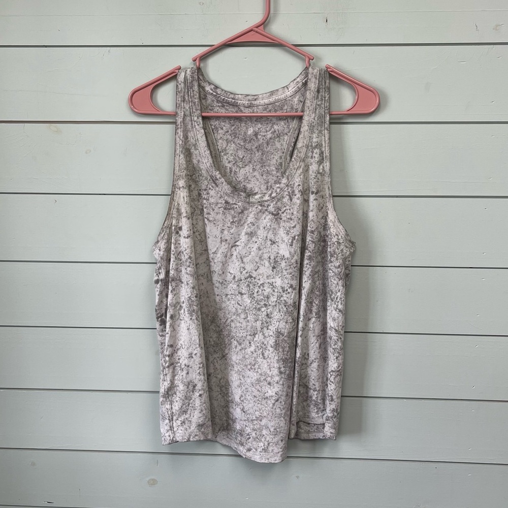 Lululemon all yours tank top acid wash gray women’s size 12‎